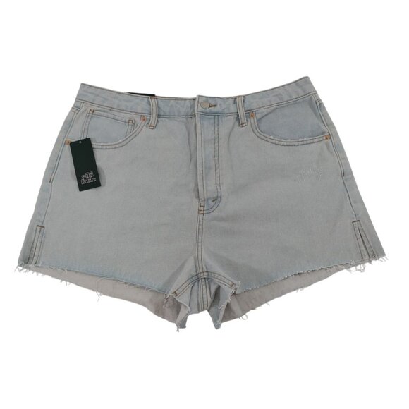 wild fable Pants - Wild Fable Women's Light Wash Denim Short Shorts Size 14, NWT.